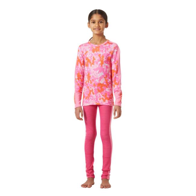 Póló helly hansen JR GRAPHIC LIFA MERINO SET Dragon Fruit