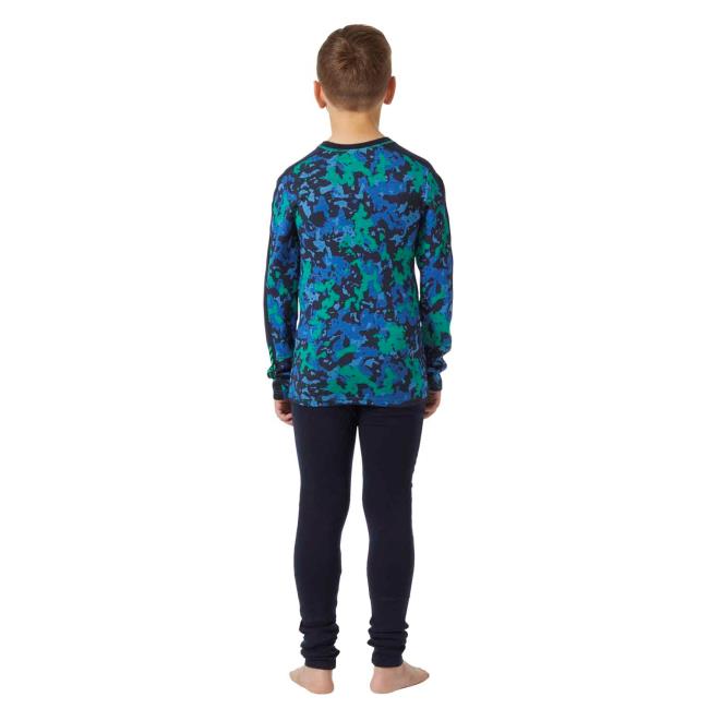 Póló helly hansen JR GRAPHIC LIFA MERINO SET Green