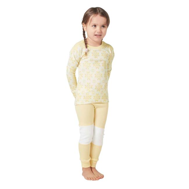 Póló helly hansen GRAPHIC LIFA MERINO SET Yellow Cream