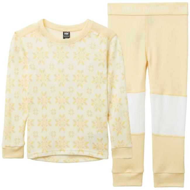 Póló helly hansen GRAPHIC LIFA MERINO SET Yellow Cream
