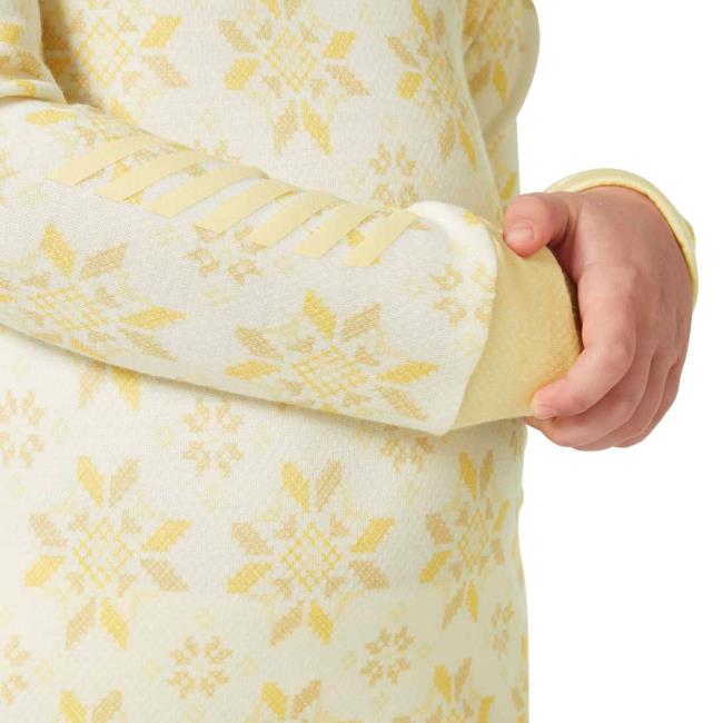 Póló helly hansen GRAPHIC LIFA MERINO SET Yellow Cream