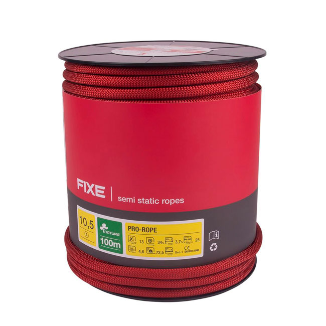  fixe CUERDA PRO ROPE 10.5mm 100M ROJA