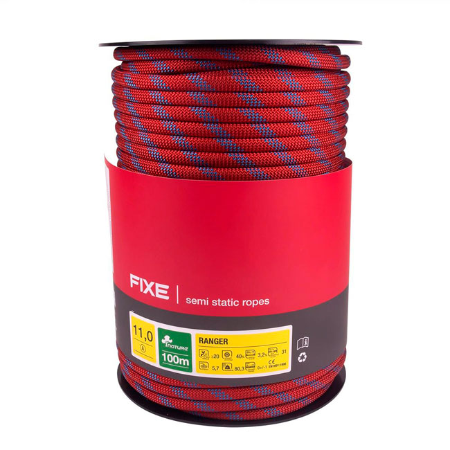  fixe CUERDA RANGER 11mm 200m ROJA