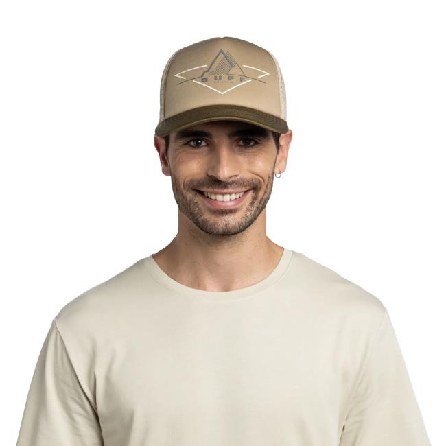  buff Trucker Cap Brak Khaki