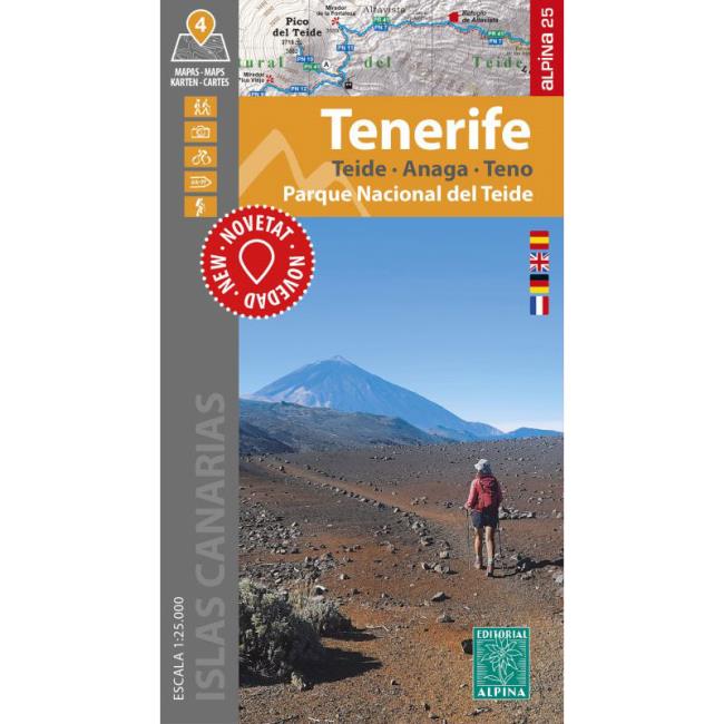  ed. alpina Tenerife. carpeta 4 mapas 1:25000