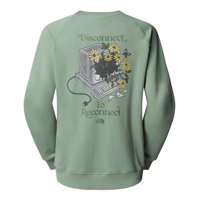The North Face W Connect Relaxed Crew Sweat-graphi Slat