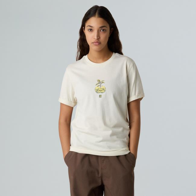 The North Face W Connect Relaxed Ss Tee-graphic White D