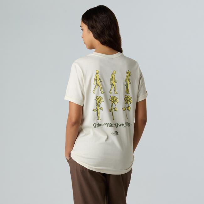 The North Face W Connect Relaxed Ss Tee-graphic White D