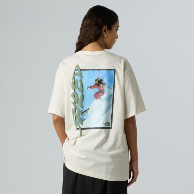 The North Face U Nse Slopes Relaxed Ss Tee-graphic Whit