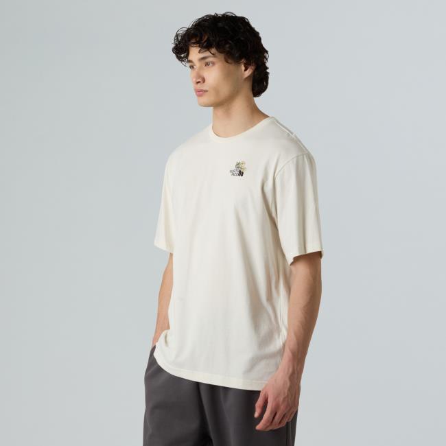 The North Face U Flower Dome Relaxed Ss Tee-graphic Whi