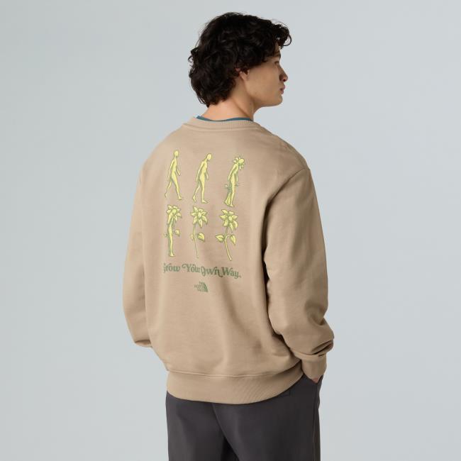 The North Face M Connect Relaxed Crew Sweat-graphi Mush