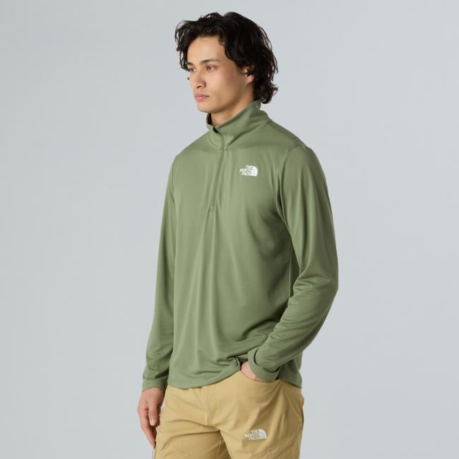 The North Face M 24/7 1/4 Zip Tee Bark Mist