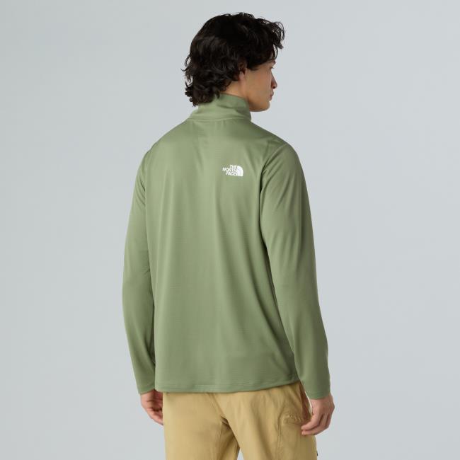 The North Face M 24/7 1/4 Zip Tee Bark Mist
