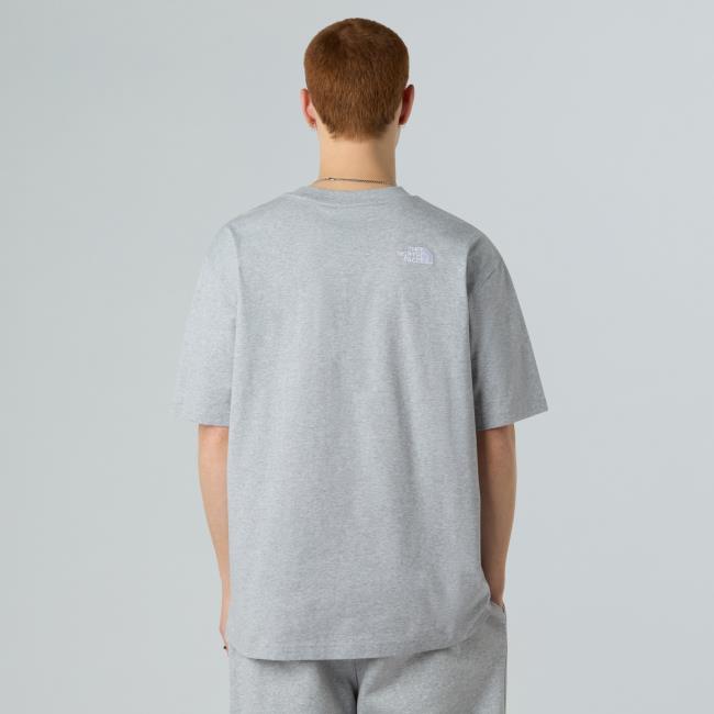 The North Face M Ss Essential Oversize Tee Tnf Light Gr