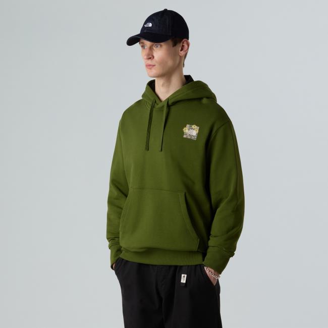 The North Face M Connect Relaxed Ho Sweat-grap Woodland
