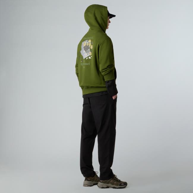 The North Face M Connect Relaxed Ho Sweat-grap Woodland