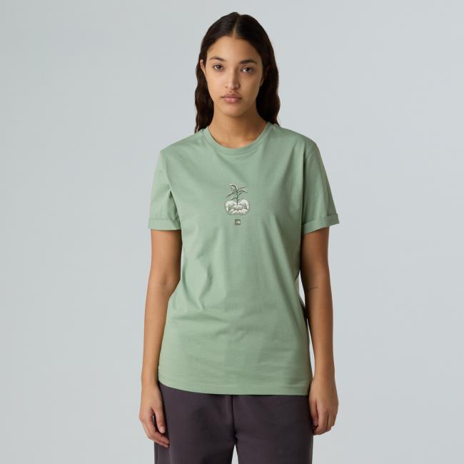 The North Face W Connect Relaxed Ss Tee-graphic Slate M