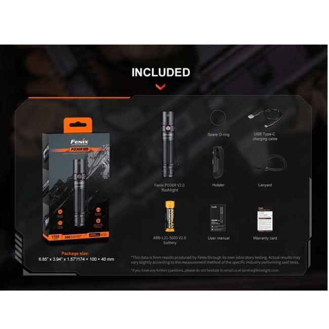 Fenix Linterna Pd36r-v2.0