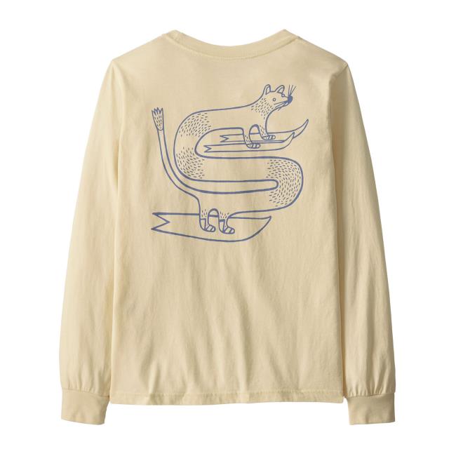 Patagonia Ks Ls Graph T-shirt Skisel: Undyed Natur