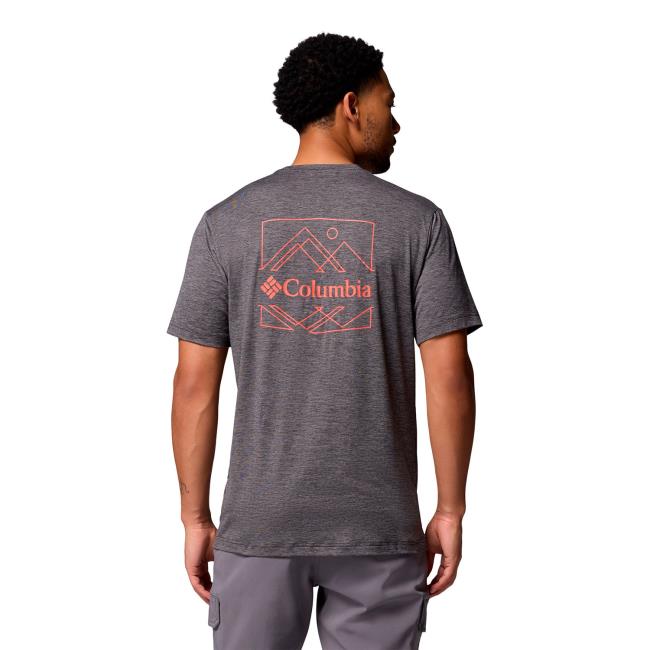 Columbia Kwick Hike Back Graphic Ss Tee Black Hea