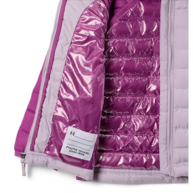 Columbia Powder Lite Ii Hooded Jkt Lavender Pearl