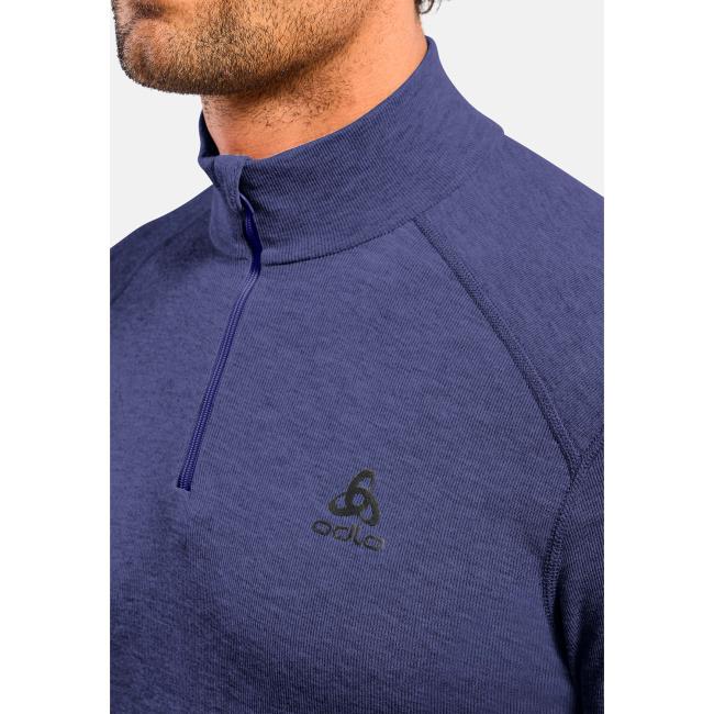 Odlo Active Warm Eco Bl Top Turtle Neck L/s Half Zip