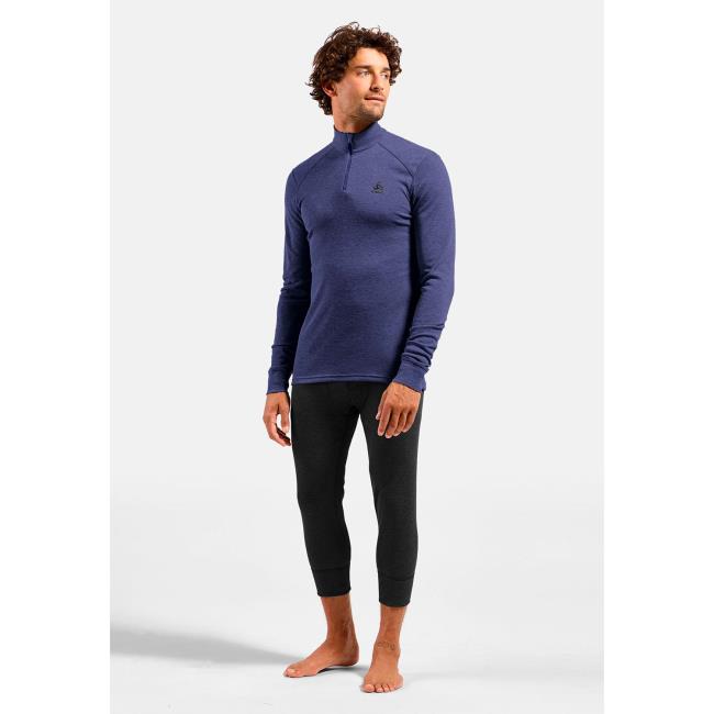 Odlo Active Warm Eco Bl Top Turtle Neck L/s Half Zip