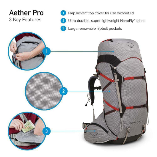 osprey Aether Pro 70 Small