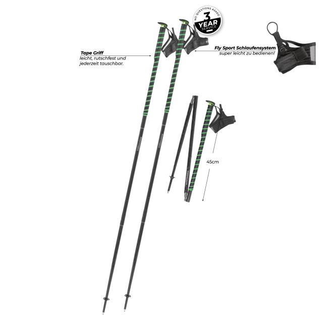 Komperdell Poles Fxp Composite Trail - Green
