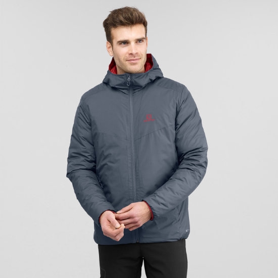 Salomon Drifter Loft Hoodie M Ebony/biking Red Ebony/biki | Barrabes