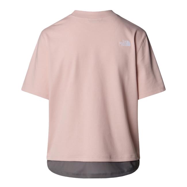 The North Face W Fabric Mix Ss Tee - Ap Pink Moss
