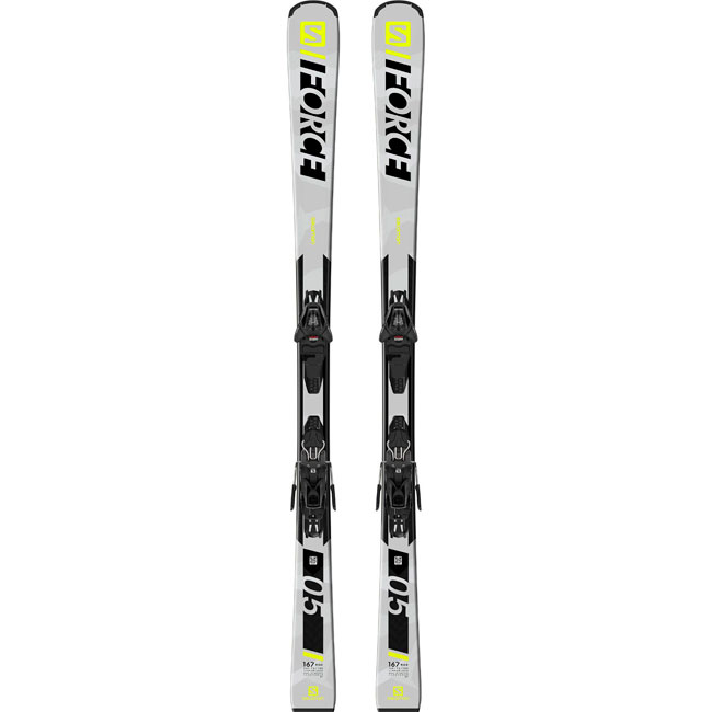 salomon force 5 skis Lux Jr S + C5 GW Bindings performance slalom ski built for competition Salomon S Force Five 150