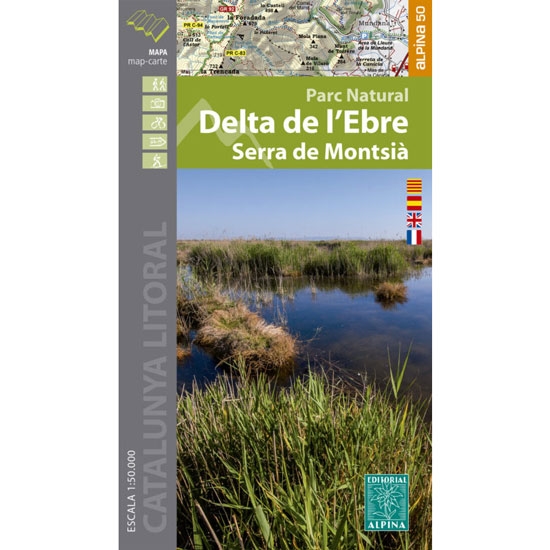  ed. alpina Mapa Delta del Ebro 1:50000