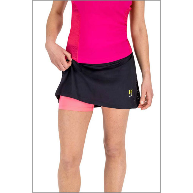 Karpos Lavaredo Run Skirt Black/pink Fluo