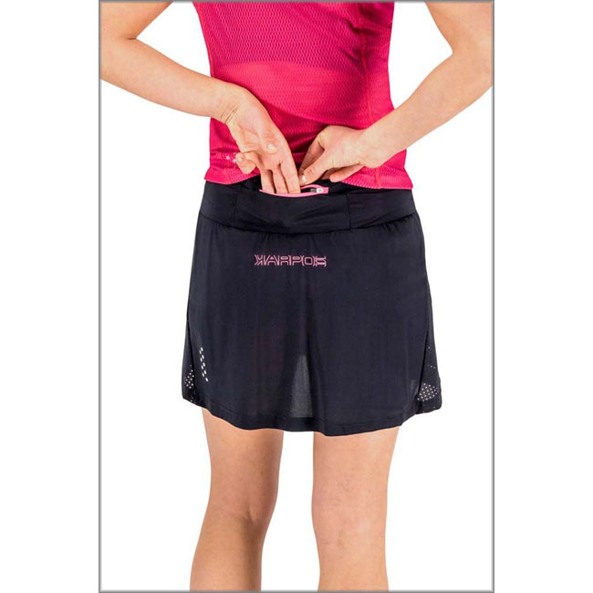 Karpos Lavaredo Run Skirt Black/pink Fluo