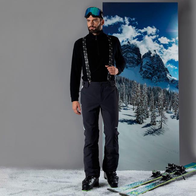 Cmp Man Sweat Black Blue