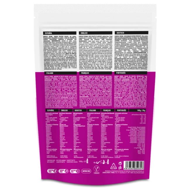 Izotóniás ital 226ers Energy Drink 0,5 kg Red Fruits