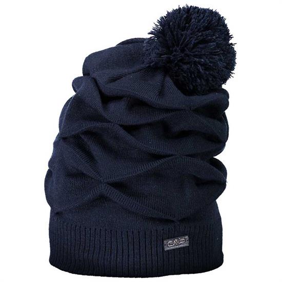  campagnolo Woman Knitted Hat Black Blue