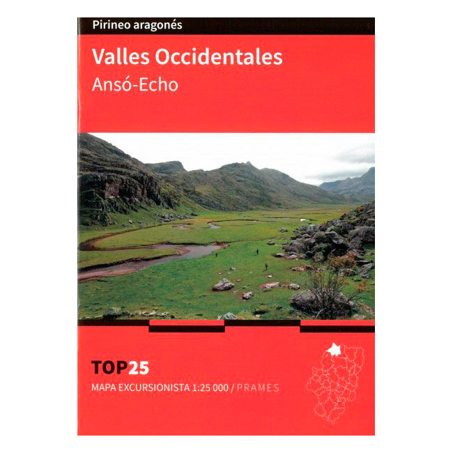  ed. prames Mapa Top 25 Valles Occidentales. Ansó-Echo