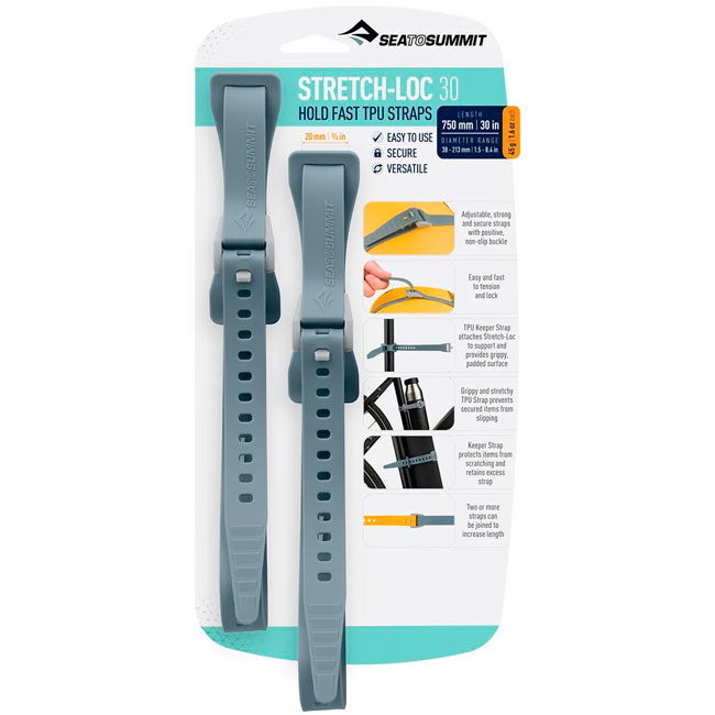  sea to summit Stretch-Loc 30 -20x750mm gris 2uds