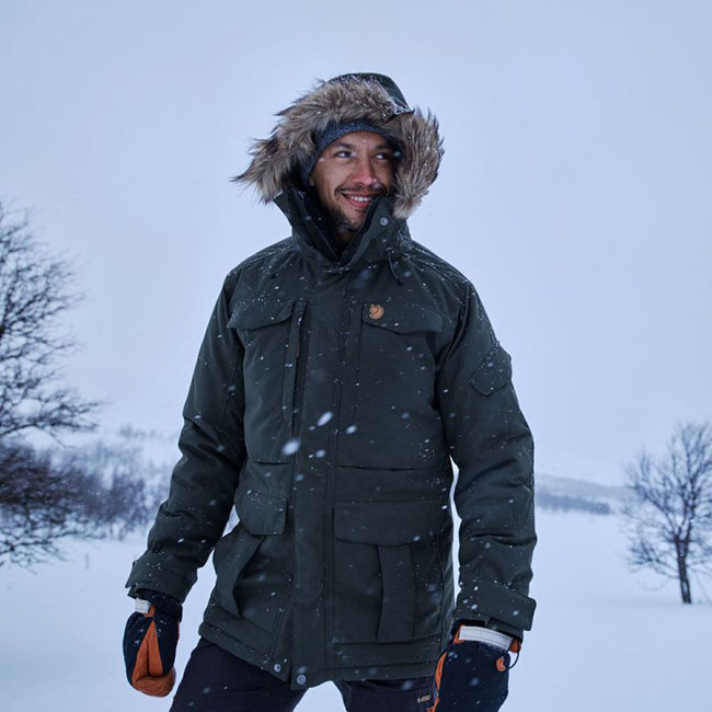 フェールラーベン Yupik Parka メンズ ダウンジャケット ブラック