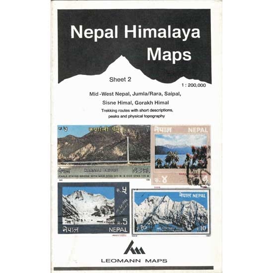 ed. leomann maps pu. Map 2 of Nepal Himalaya -Mid-West Nepal