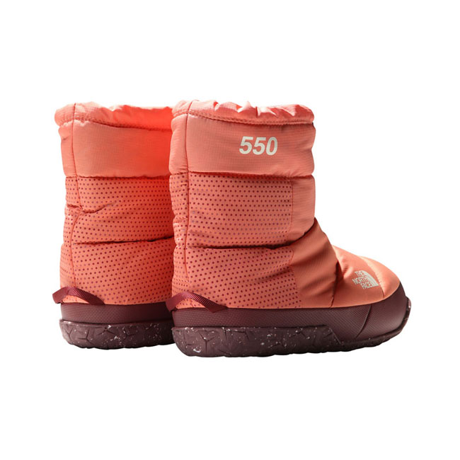 The North Face W Nuptse Apres Bootie Coral Sunrise/wil