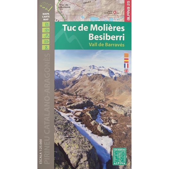  ed. alpina MAPA MOLIERES BESIBERRI 1:25000 (2022)