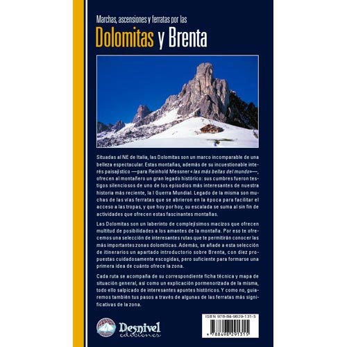  ed. desnivel Dolomitas y Brenta. Marchas, ascensiones, ferratas