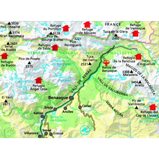 ed. alpina  Valle de Benasque 1:30000 Impermeab