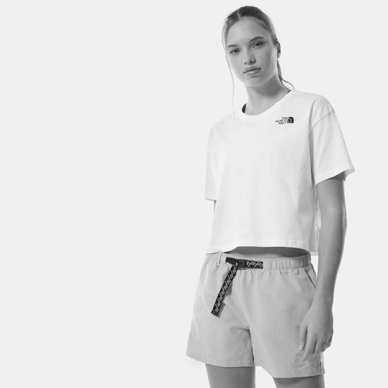 the north face  Cropped Simple Dome Tee W