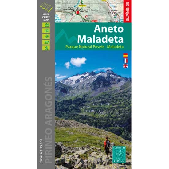  Ed. Alpina Mapa Aneto-Maladeta 1:25000 + Carpeta