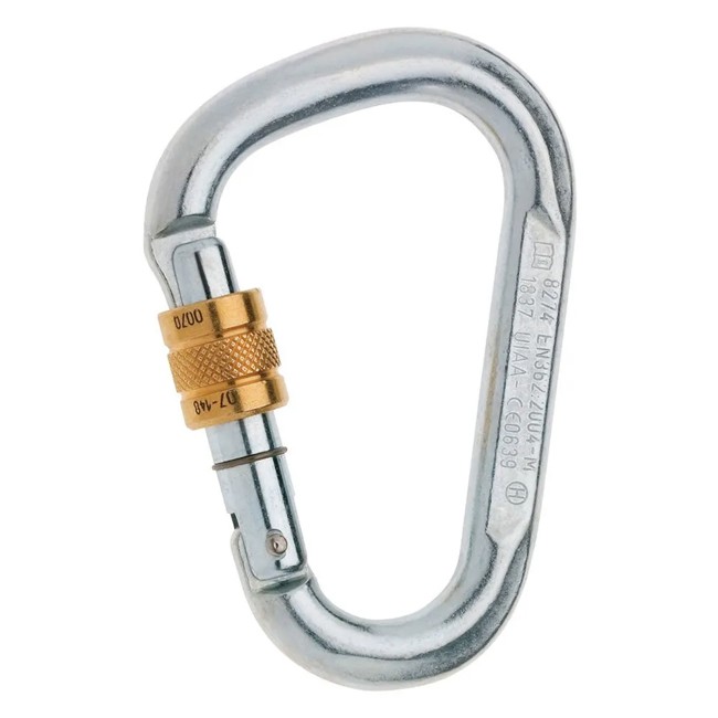 Alpinistinis karabinas edelrid HMS Screw Silver
