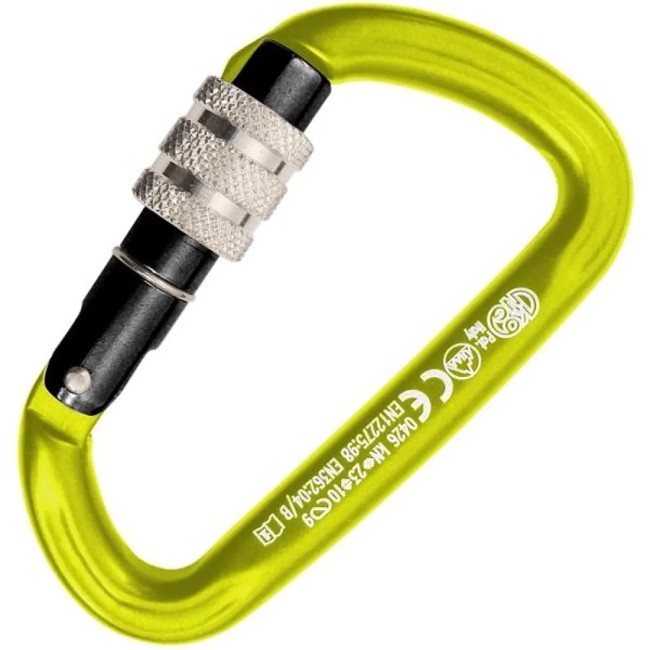 Alpinistinis karabinas kong TRAPPER-alum roscado-anod ama/neg